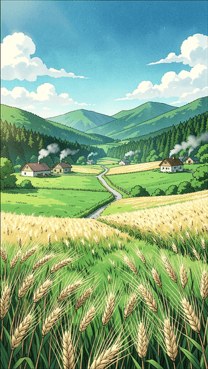 Rural Landscape Anime